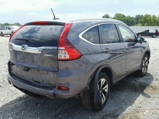 5J6RM4H98FL086004 - 2015 HONDA CR-V TOURI GRAY photo 4