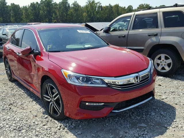 1HGCR2F52GA145645 - 2016 HONDA ACCORD SPO RED photo 1
