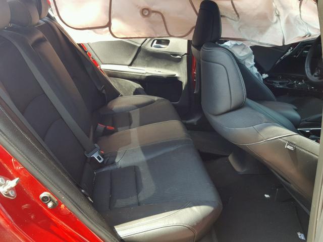 1HGCR2F52GA145645 - 2016 HONDA ACCORD SPO RED photo 6