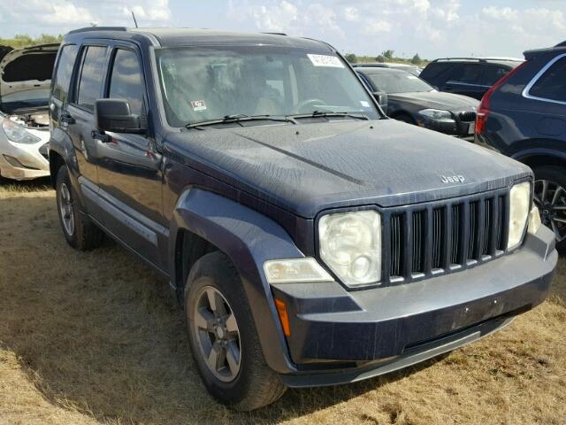 1J8GP28K48W172903 - 2008 JEEP LIBERTY BLUE photo 1