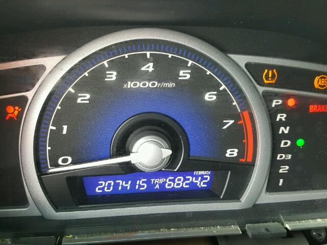 2HGFG12908H551822 - 2008 HONDA CIVIC EXL 灰色 照片 8