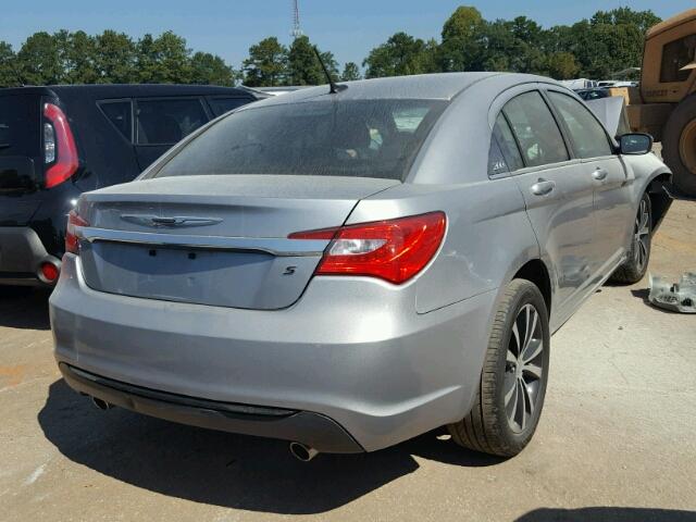 1C3CCBBG3EN192362 - 2014 CHRYSLER 200 SILVER photo 4