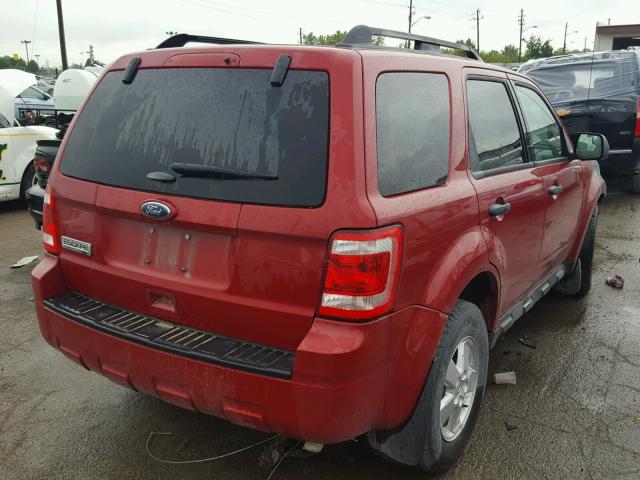 1FMCU0D76BKC51410 - 2011 FORD ESCAPE XLT RED photo 4