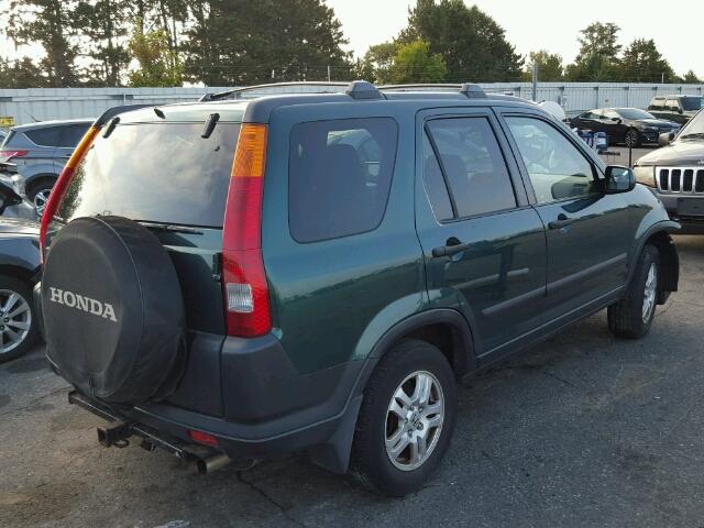 JHLRD78802C049198 - 2002 HONDA CR-V GREEN photo 4