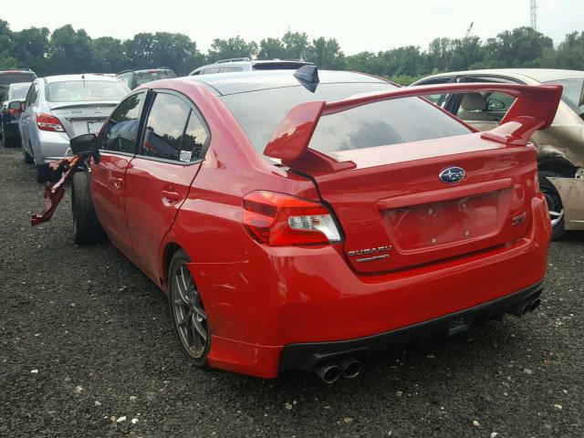 JF1VA2Y62H9841595 - 2017 SUBARU WRX STI RED photo 3