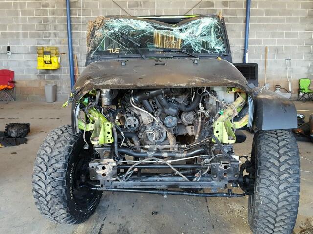 1C4HJWEG0CL264573 - 2012 JEEP WRANGLER U BLACK photo 9