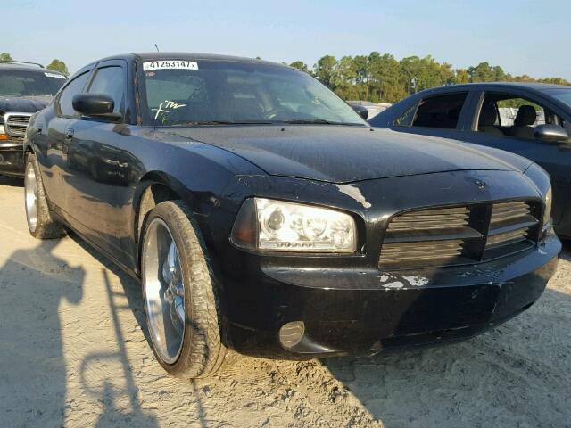 2B3KA43R08H112927 - 2008 DODGE CHARGER BLACK photo 1