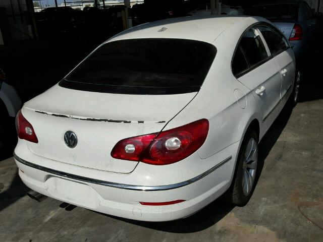 WVWMP7AN5CE501263 - 2012 VOLKSWAGEN CC WHITE photo 4