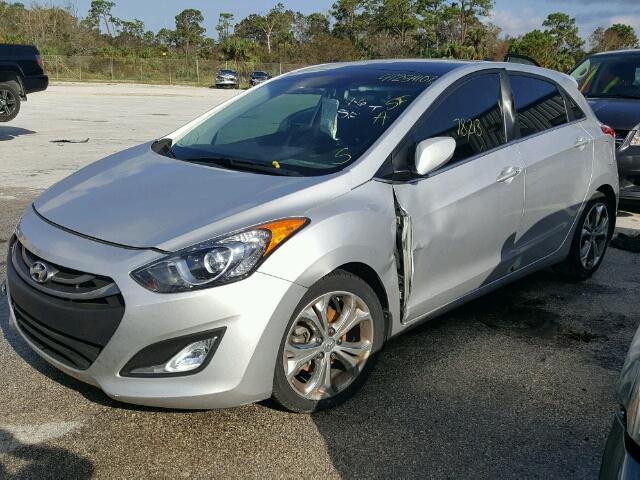 KMHD35LE3DU123184 - 2013 HYUNDAI ELANTRA GT SILVER photo 2