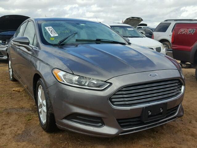 3FA6P0H75ER322816 - 2014 FORD FUSION SE GRAY photo 1