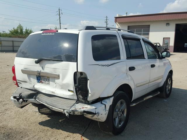 1D8HB58P87F521651 - 2007 DODGE DURANGO WHITE photo 4