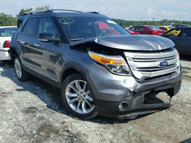 1FM5K7D82EGC44896 - 2014 FORD EXPLORER X GRAY photo 1