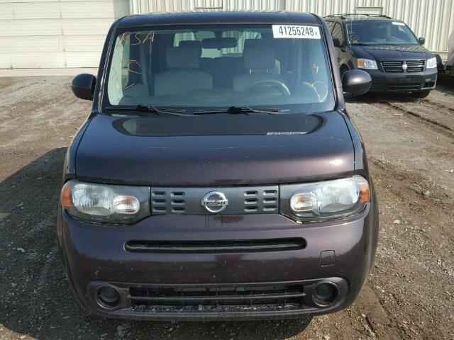 JN8AZ2KRXAT156780 - 2010 NISSAN CUBE BASE MAROON photo 9