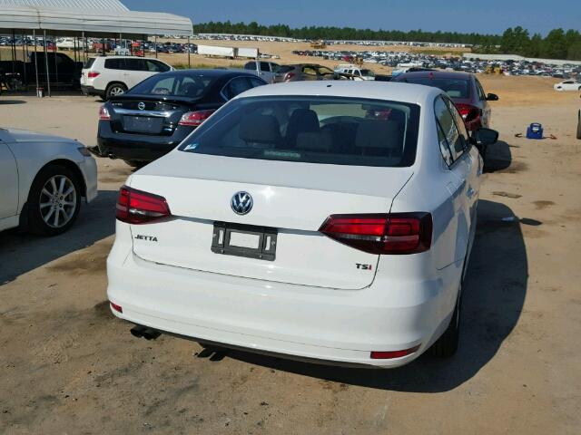 3VW267AJXGM208334 - 2016 VOLKSWAGEN JETTA S WHITE photo 4