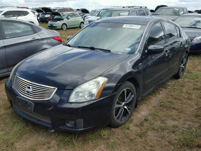 1N4BA41E78C824715 - 2008 NISSAN MAXIMA BLACK photo 2