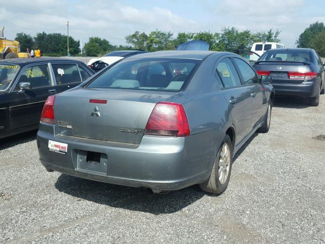 4A3AB36F88E031195 - 2008 MITSUBISHI GALANT ES GREEN photo 4