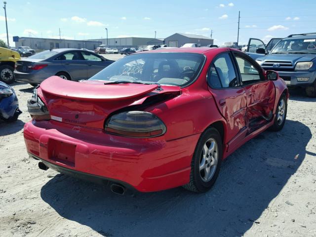 1G2WP52K4VF203127 - 1997 PONTIAC GRAND PRIX RED photo 4