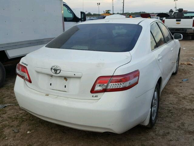 4T4BF3EK7AR060002 - 2010 TOYOTA CAMRY WHITE photo 4