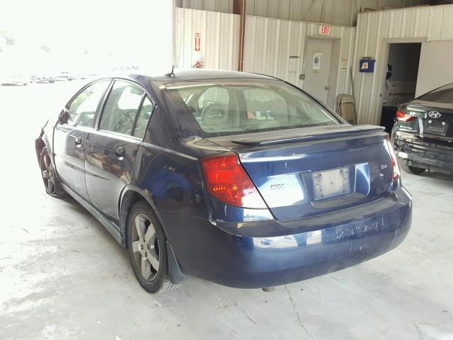 1G8AL58B37Z128036 - 2007 SATURN ION LEVEL BLUE photo 3