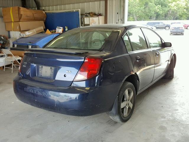 1G8AL58B37Z128036 - 2007 SATURN ION LEVEL BLUE photo 4