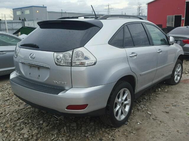 2T2HK31U99C108468 - 2009 LEXUS RX 350 SILVER photo 4