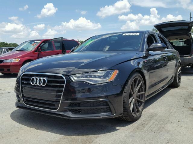 WAUHGAFC8DN070485 - 2013 AUDI A6 PRESTIG BLACK photo 2