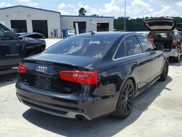 WAUHGAFC8DN070485 - 2013 AUDI A6 PRESTIG BLACK photo 4