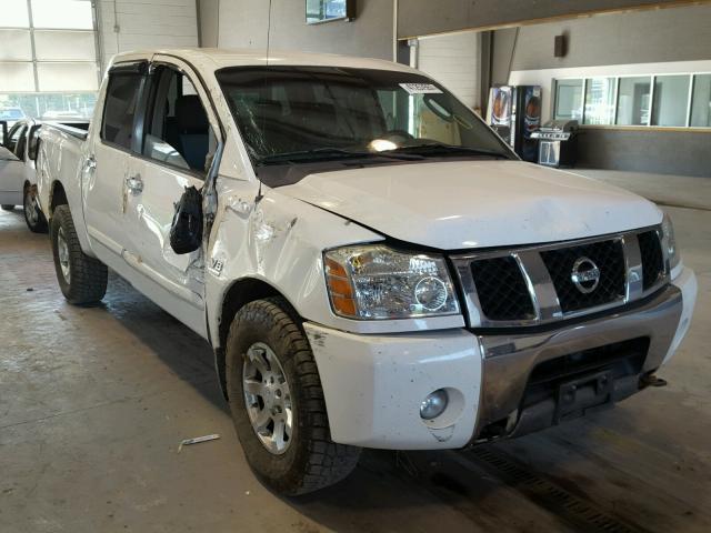 1N6AA07B14N572497 - 2004 NISSAN TITAN XE WHITE photo 1