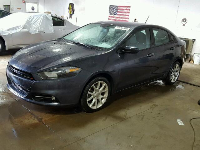 1C3CDFBA5DD308035 - 2013 DODGE DART SXT BLUE photo 2