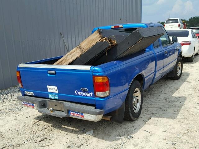 1FTYR14V9XPA14906 - 1999 FORD RANGER SUP BLUE photo 4