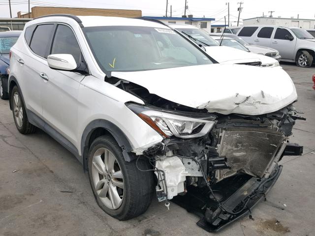 5XYZU3LA3EG161087 - 2014 HYUNDAI SANTA FE S WHITE photo 1