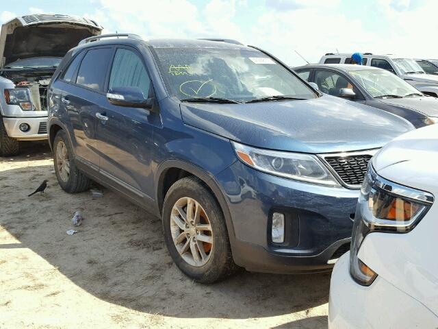 5XYKT3A6XEG517666 - 2014 KIA SORENTO LX BROWN photo 1