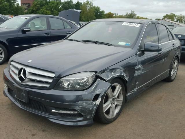 WDDGF8BB9BR164541 - 2011 MERCEDES-BENZ C 300 4MAT BLUE photo 2