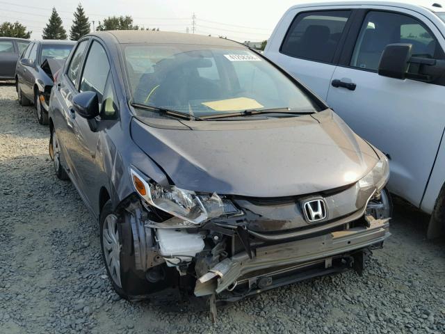 3HGGK5H57FM744241 - 2015 HONDA FIT LX GRAY photo 1