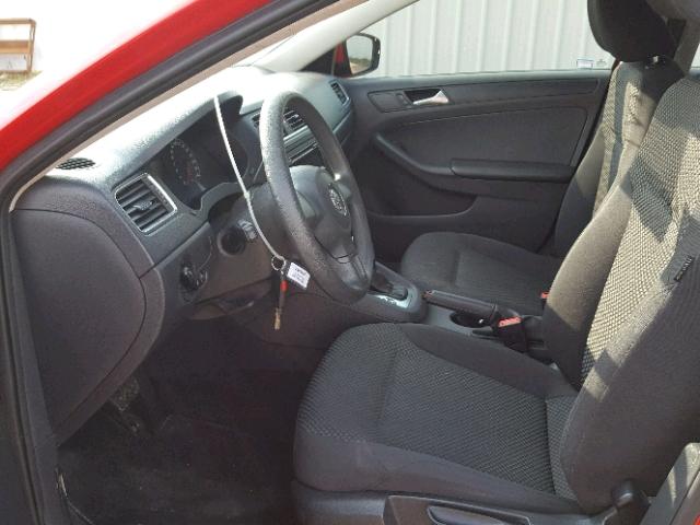 3VW2K7AJ8EM412719 - 2014 VOLKSWAGEN JETTA BASE 红色 照片 5