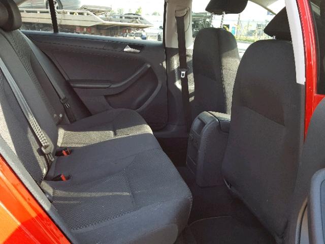 3VW2K7AJ8EM412719 - 2014 VOLKSWAGEN JETTA BASE 红色 照片 6