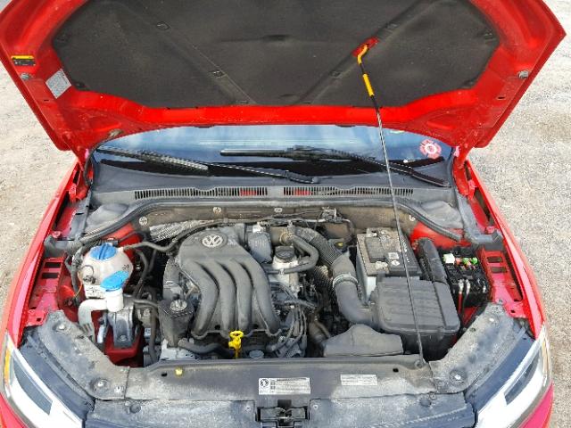 3VW2K7AJ8EM412719 - 2014 VOLKSWAGEN JETTA BASE 红色 照片 7