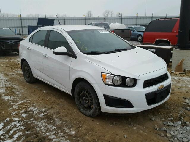 1G1JC5EH0E4128660 - 2014 CHEVROLET SONIC LT WHITE photo 1