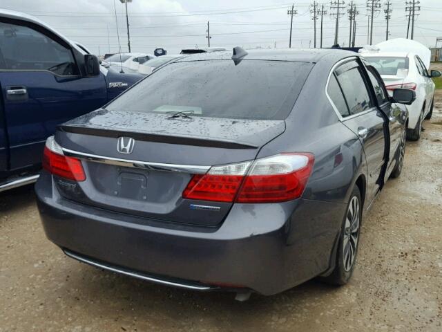 1HGCR6F36FA002962 - 2015 HONDA ACCORD HYB GRAY photo 4