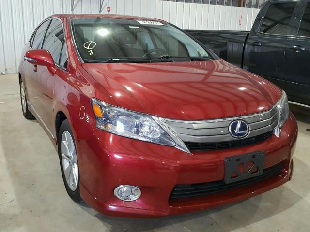 JTHBB1BA6A2032616 - 2010 LEXUS HS 250H RED photo 1