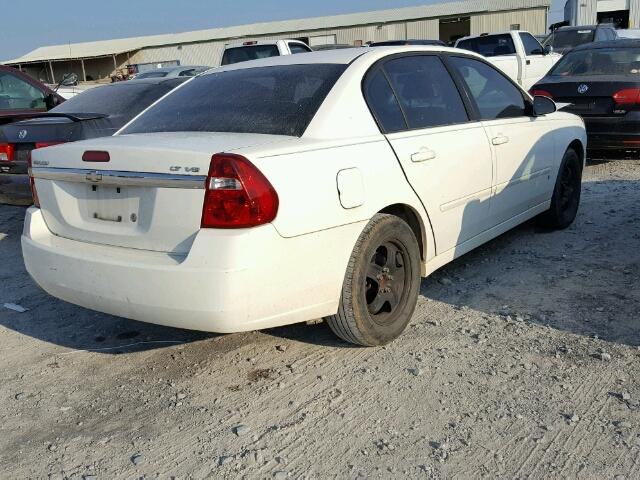 1G1ZT58N57F130870 - 2007 CHEVROLET MALIBU LT WHITE photo 4