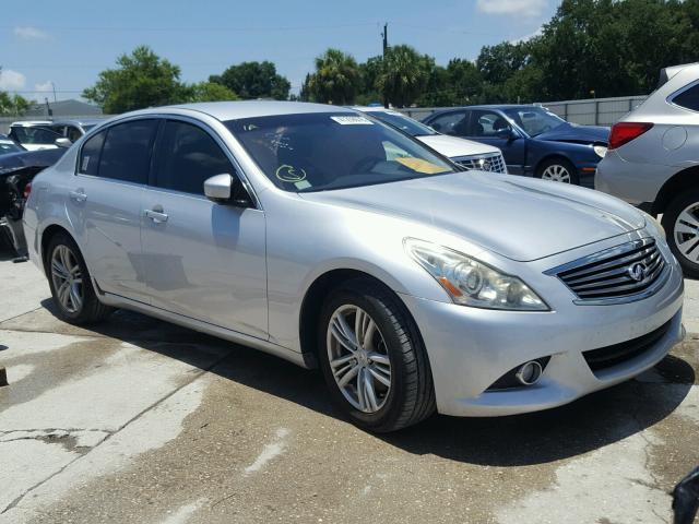 JN1DV6AP2BM601524 - 2011 INFINITI G25 BASE SILVER photo 1