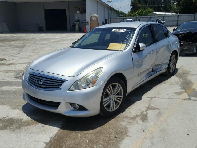 JN1DV6AP2BM601524 - 2011 INFINITI G25 BASE SILVER photo 2