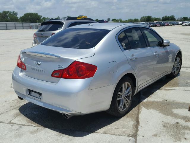 JN1DV6AP2BM601524 - 2011 INFINITI G25 BASE SILVER photo 4