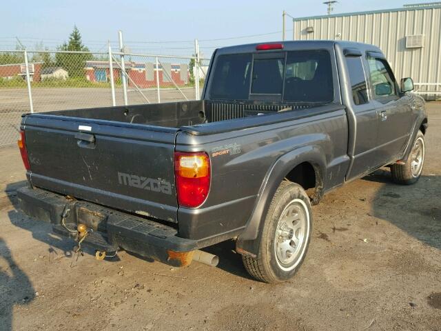 4F4YR46U95PM04155 - 2005 MAZDA B3000 CAB GRAY photo 4