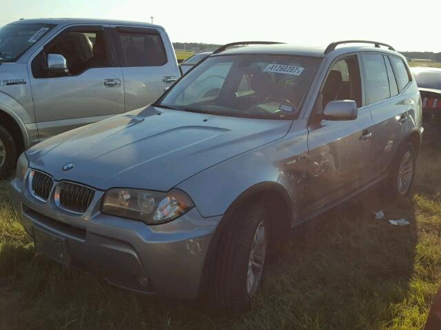 WBXPA93466WD34284 - 2006 BMW X3 SILVER photo 2