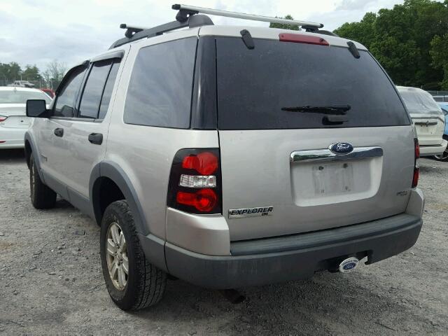 1FMEU73E16UB64199 - 2006 FORD EXPLORER X SILVER photo 3