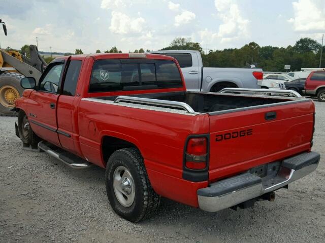 1B7HC13ZX1J562462 - 2001 DODGE RAM 1500 RED photo 3