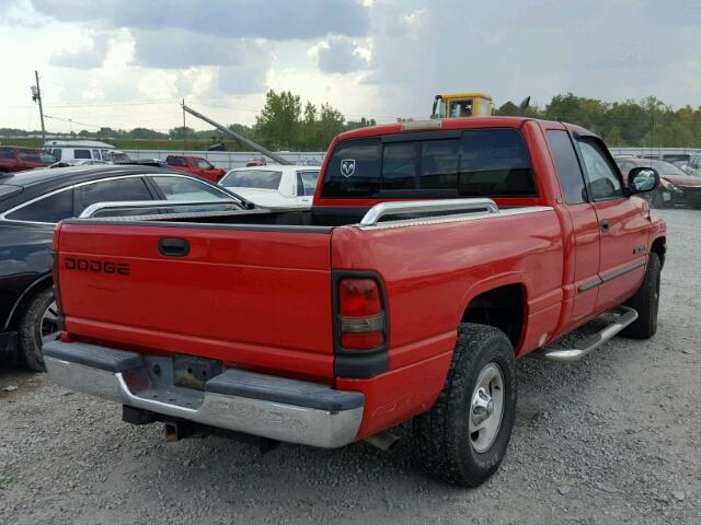 1B7HC13ZX1J562462 - 2001 DODGE RAM 1500 RED photo 4