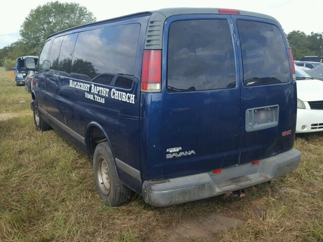 1GJGG29R0Y1159395 - 2000 GMC SAVANA BLUE photo 3